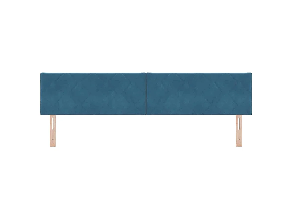 Kopfteil Dunkelblau 200 cm Samt