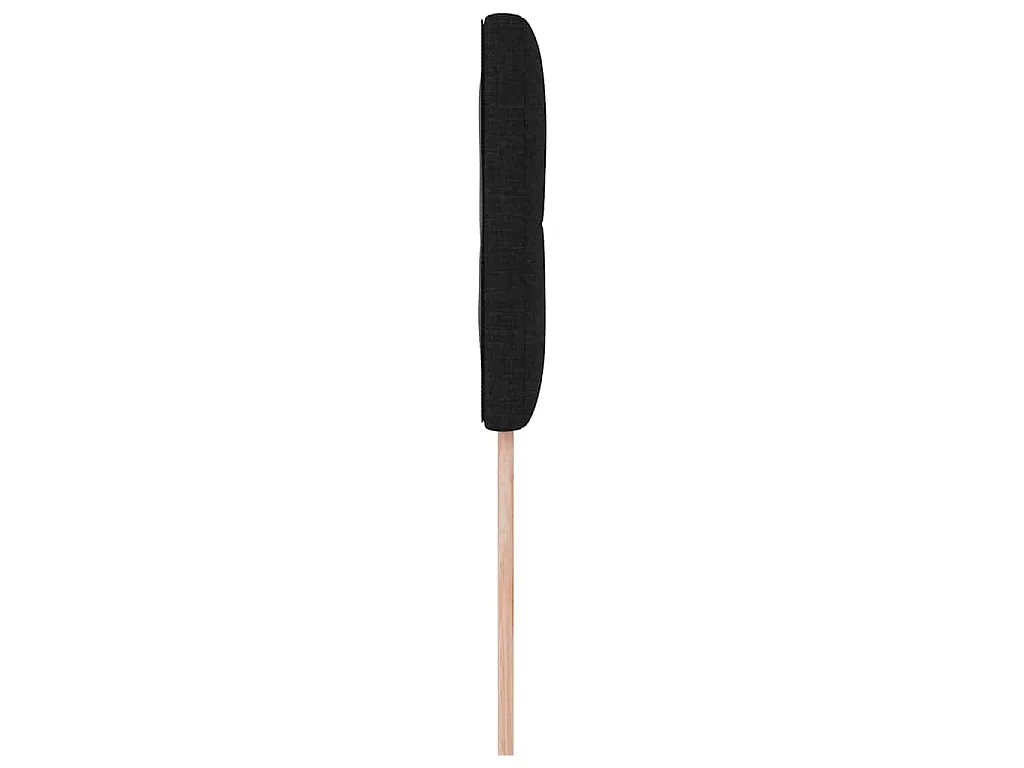 Testiera regolabile in altezza con testiera Nero 80 cm Tessuto