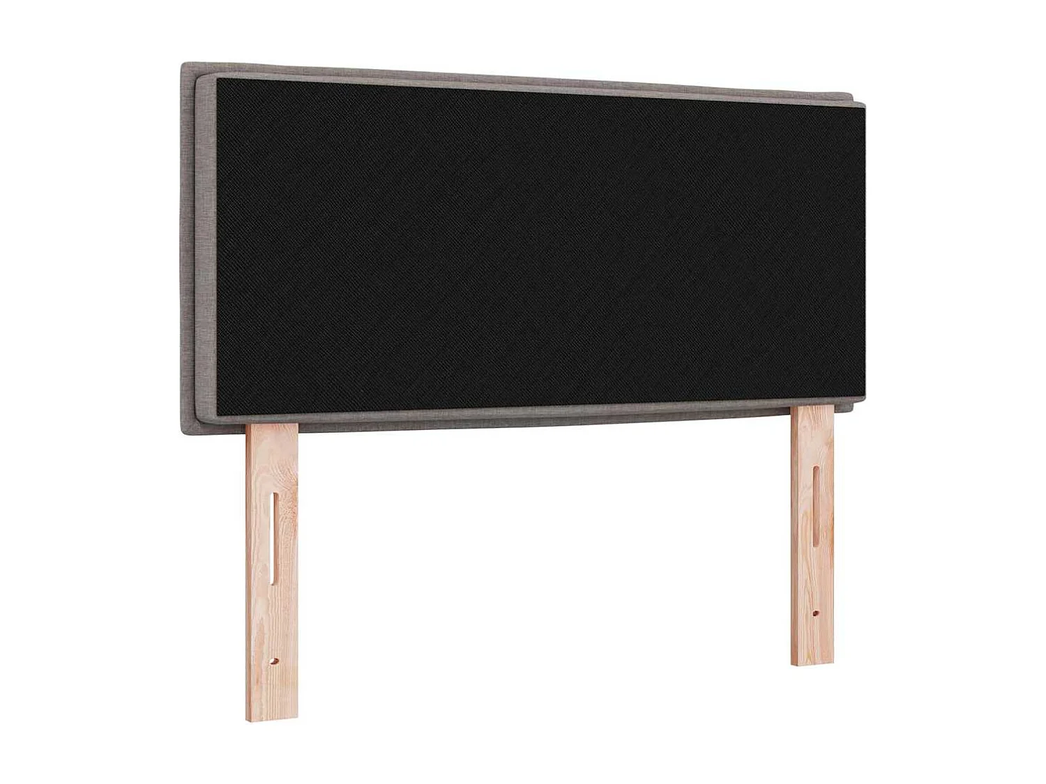 Kopfteil mit Kopfteil Taupe 100 cm Kunstleder