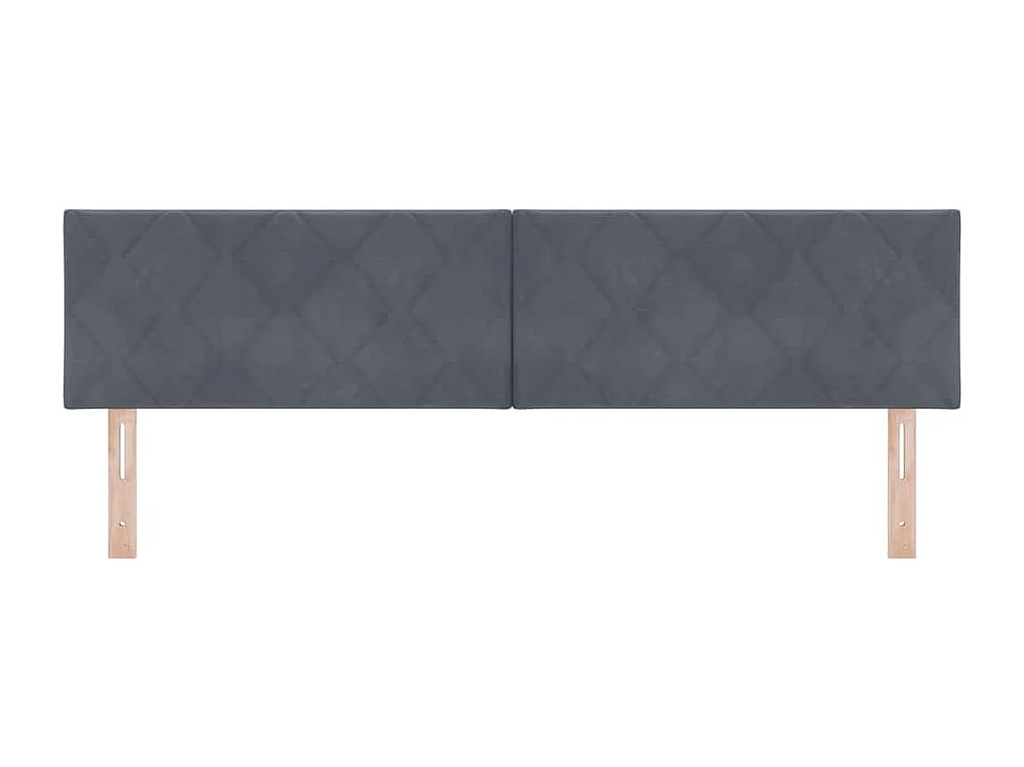 Tête de lit Gris foncé 180 cm Velours