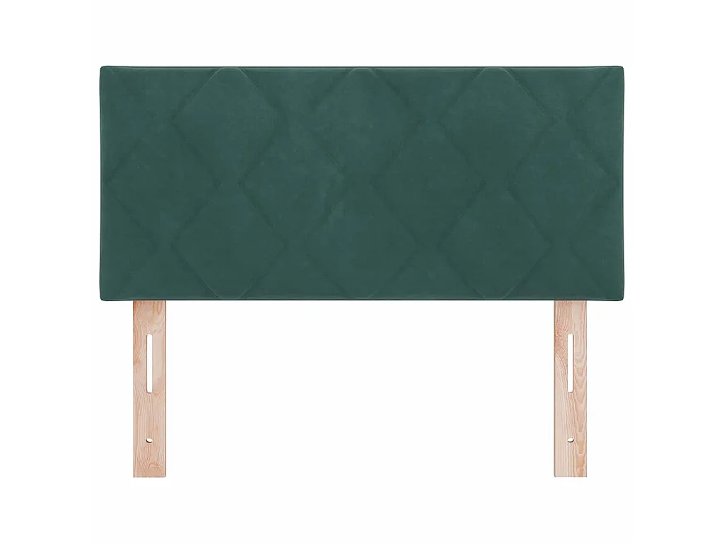 Tête de lit Vert foncé 90 cm Velours