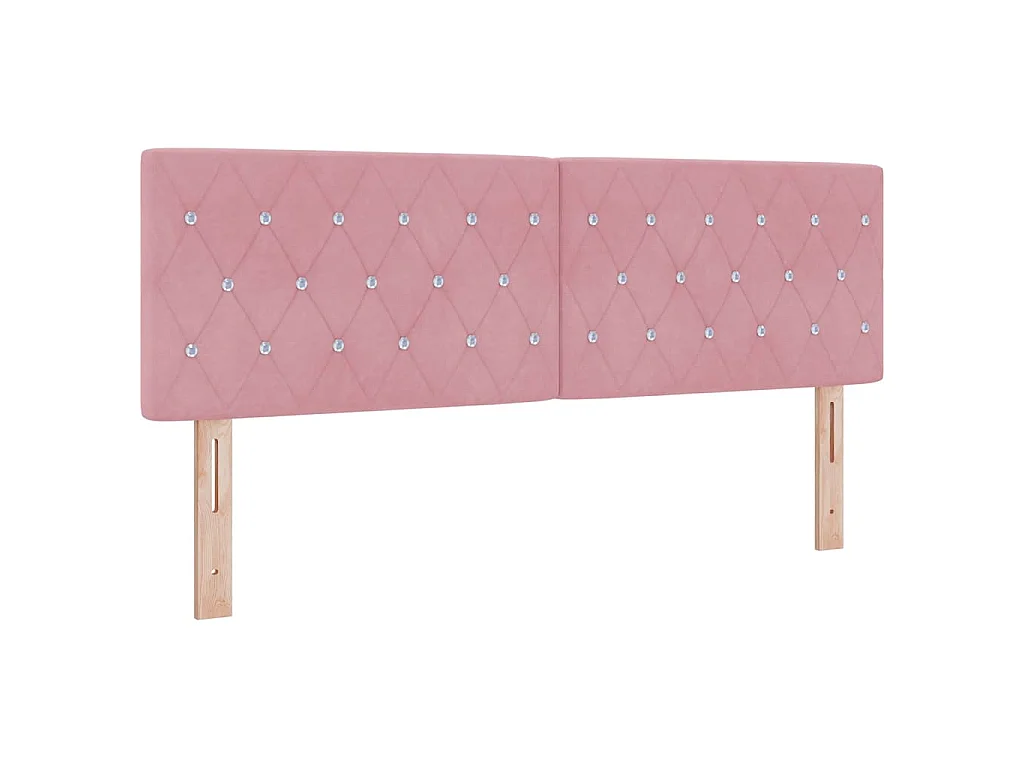 Tête de lit Rose 144 cm Velours