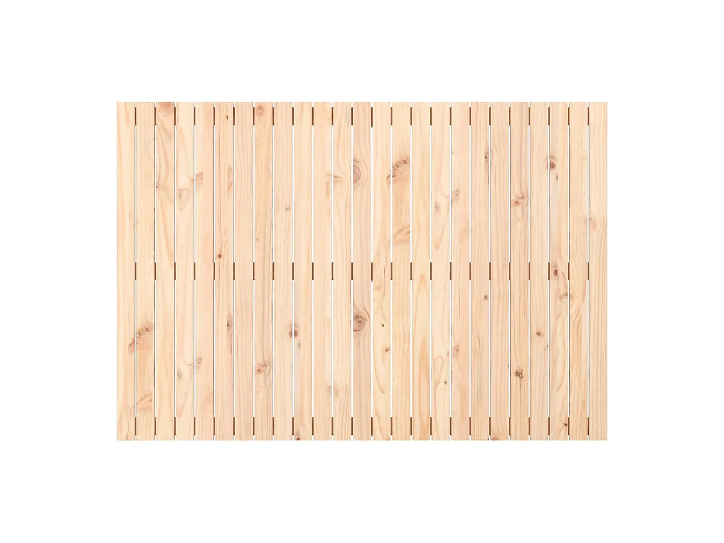 Wandhoofdbord 159,5x3x110 cm massief grenenhout