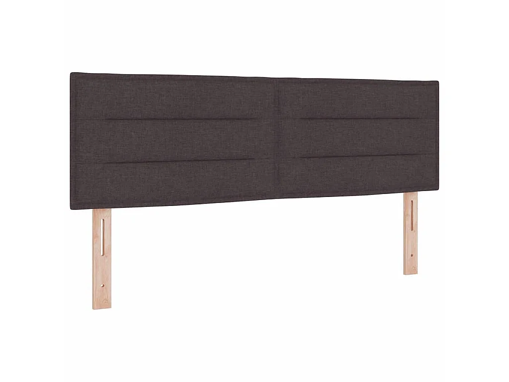 Tête de lit Marron foncé tissu