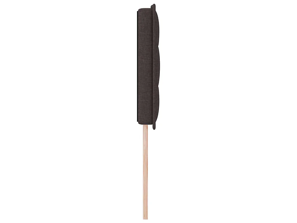 Tête de lit Marron foncé tissu