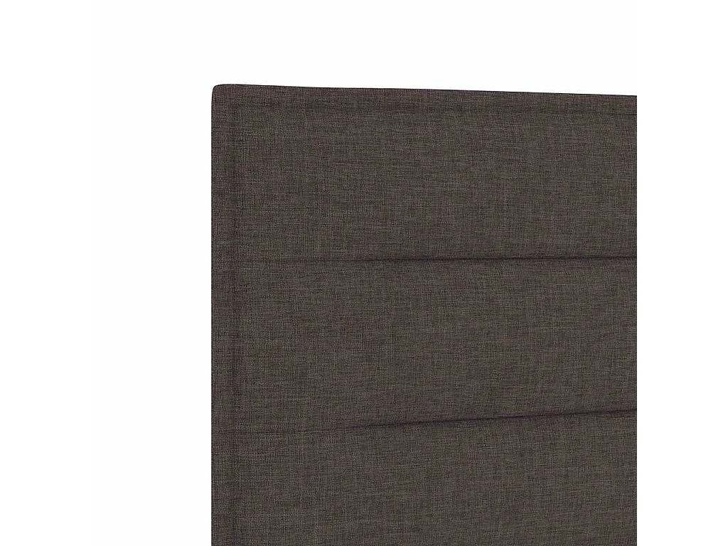 Tête de lit Marron foncé tissu