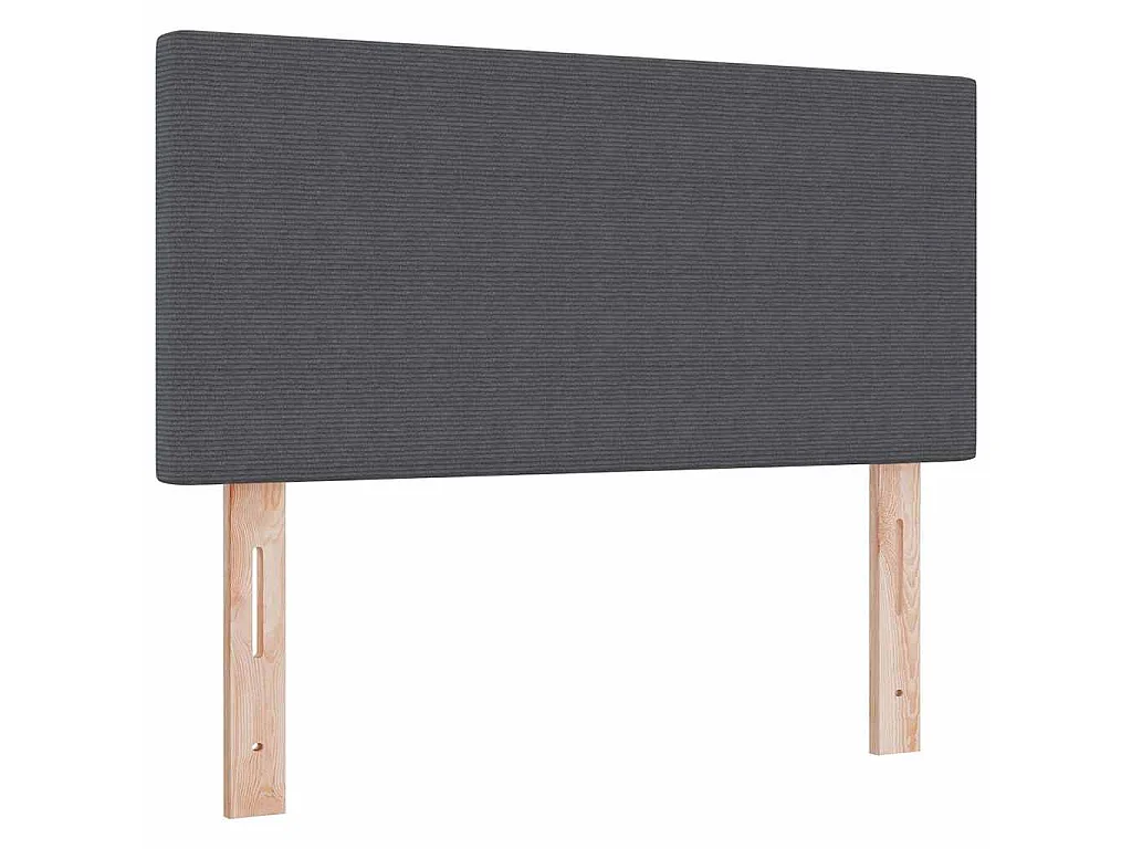 Testiera Grigio scuro 90 cm Tessuto in Cords