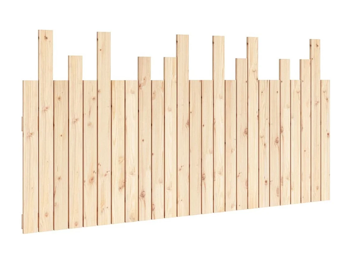 Hoofdbord wandmontage 159,5x3x80 cm massief grenenhout