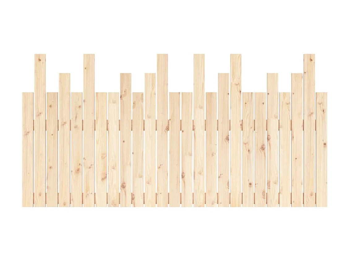 Hoofdbord wandmontage 159,5x3x80 cm massief grenenhout