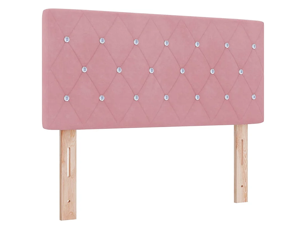 Tête de lit Rose 100 cm Velours
