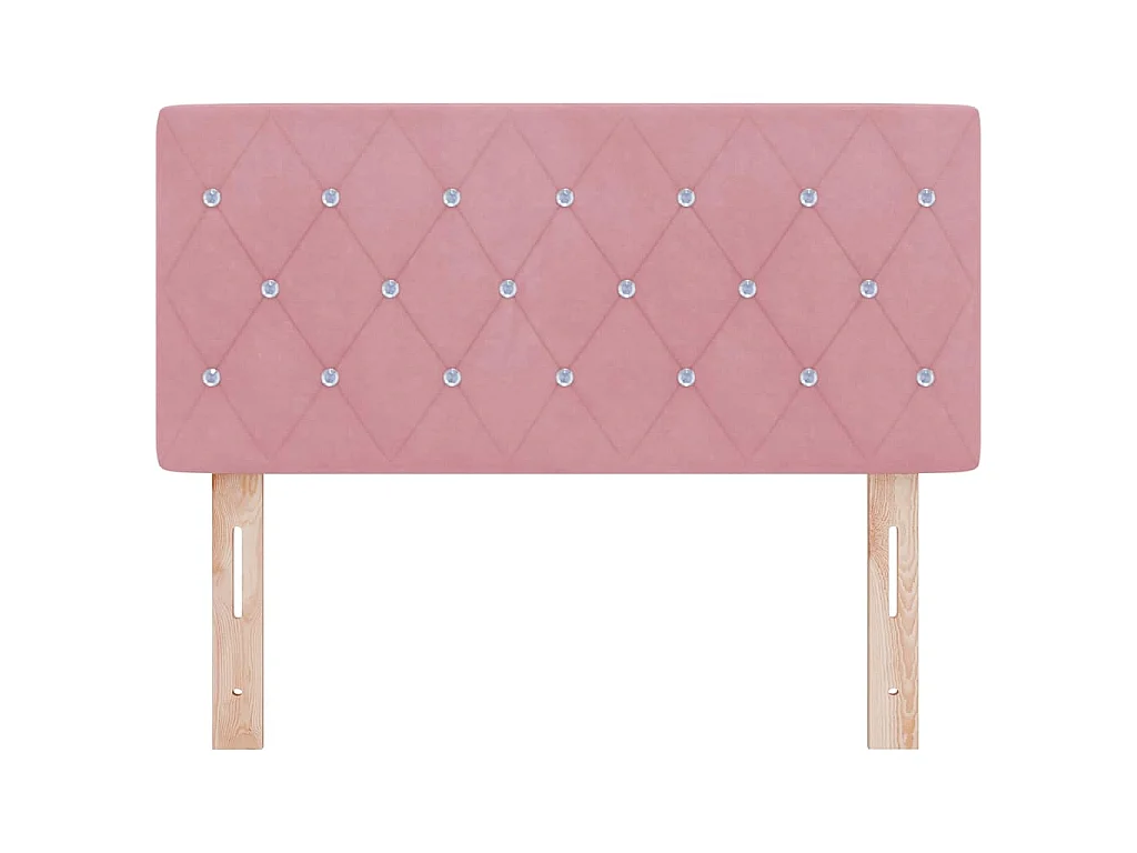 Tête de lit Rose 100 cm Velours