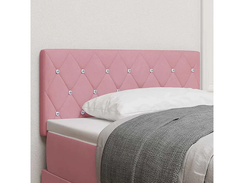 Testiera con testiera Rosa 100 cm Pelle Sintetica