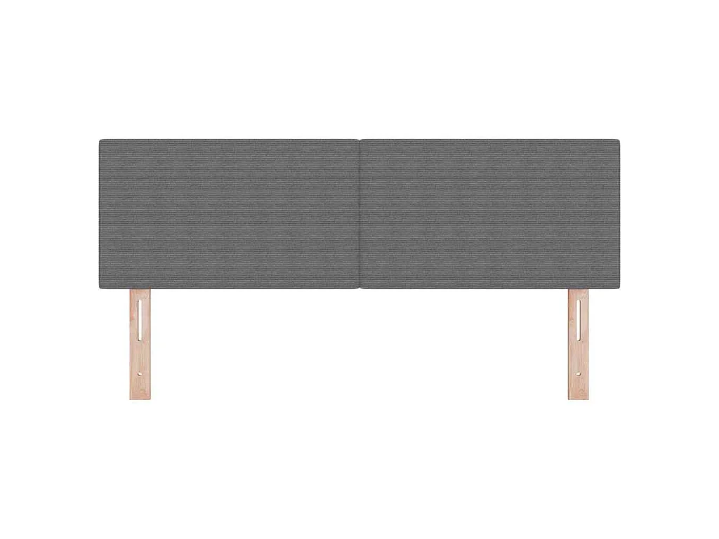 Cabeceira Cinzento-claro 160 cm Tecido de Veludo Cotele