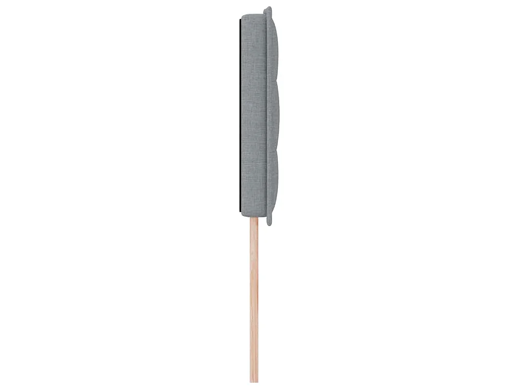 Tête de lit Gris clair tissu