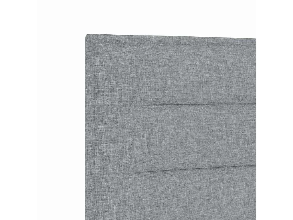 Tête de lit Gris clair tissu
