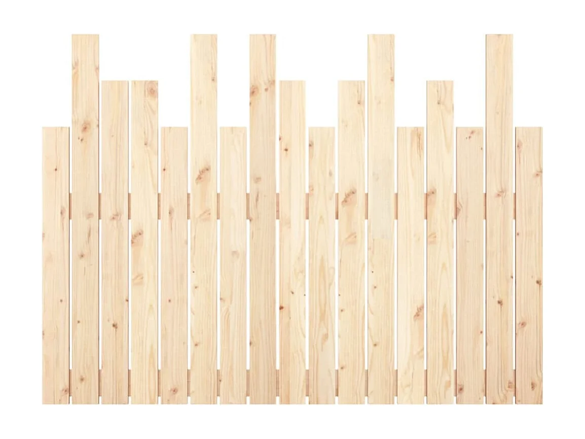 Hoofdbord wandmontage 108x3x80 cm massief grenenhout