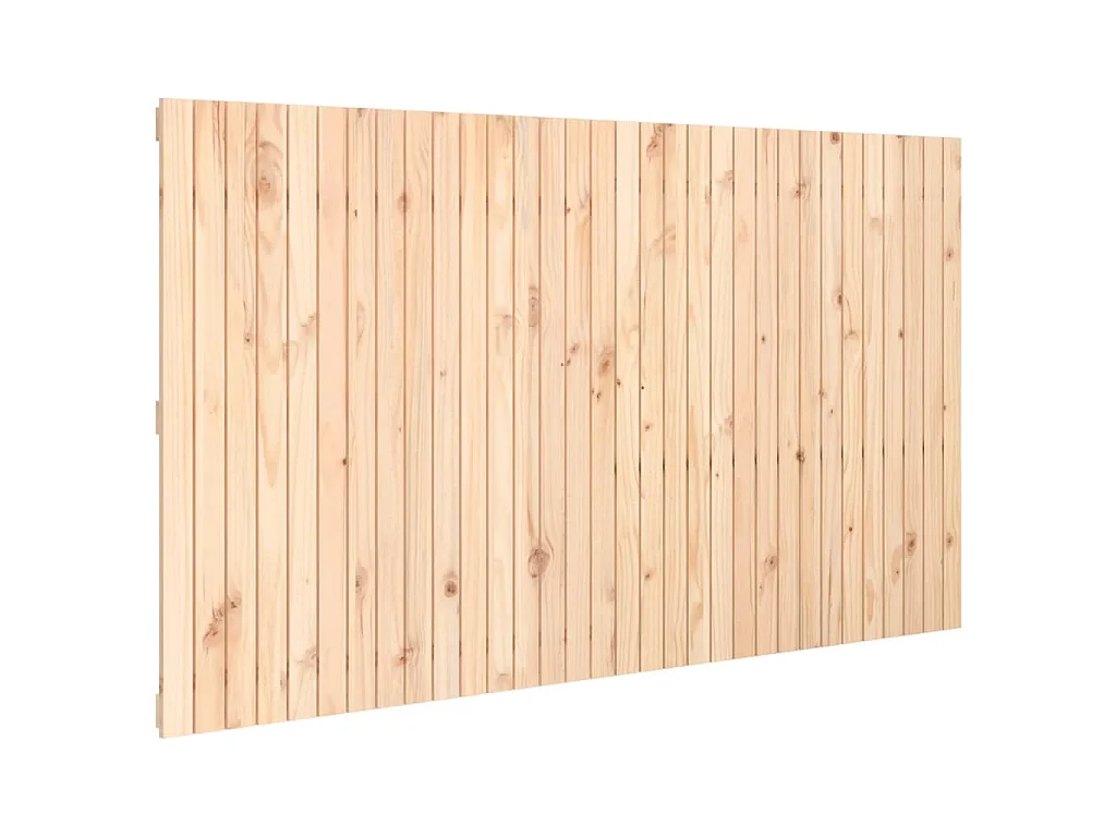 Hoofdbord wandmontage 204x3x110 cm massief grenenhout