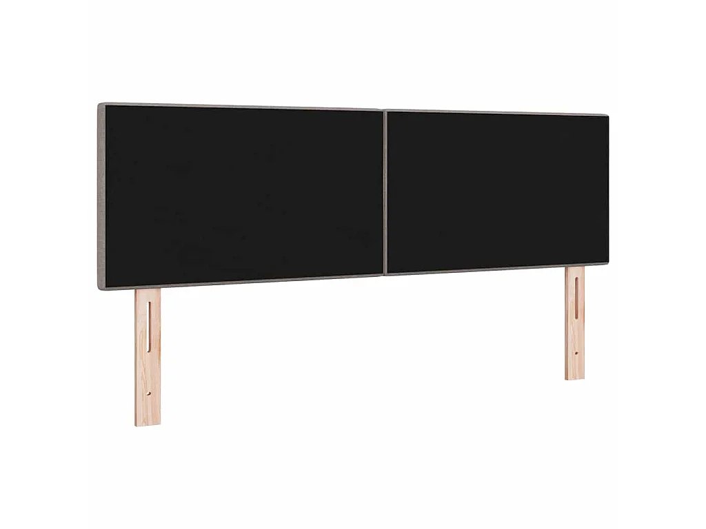 in hoogte verstelbaar hoofdbord Taupe 160 cm Stof