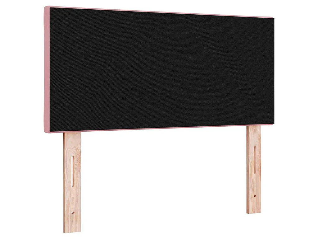 Tête de lit Rose 90 cm Velours