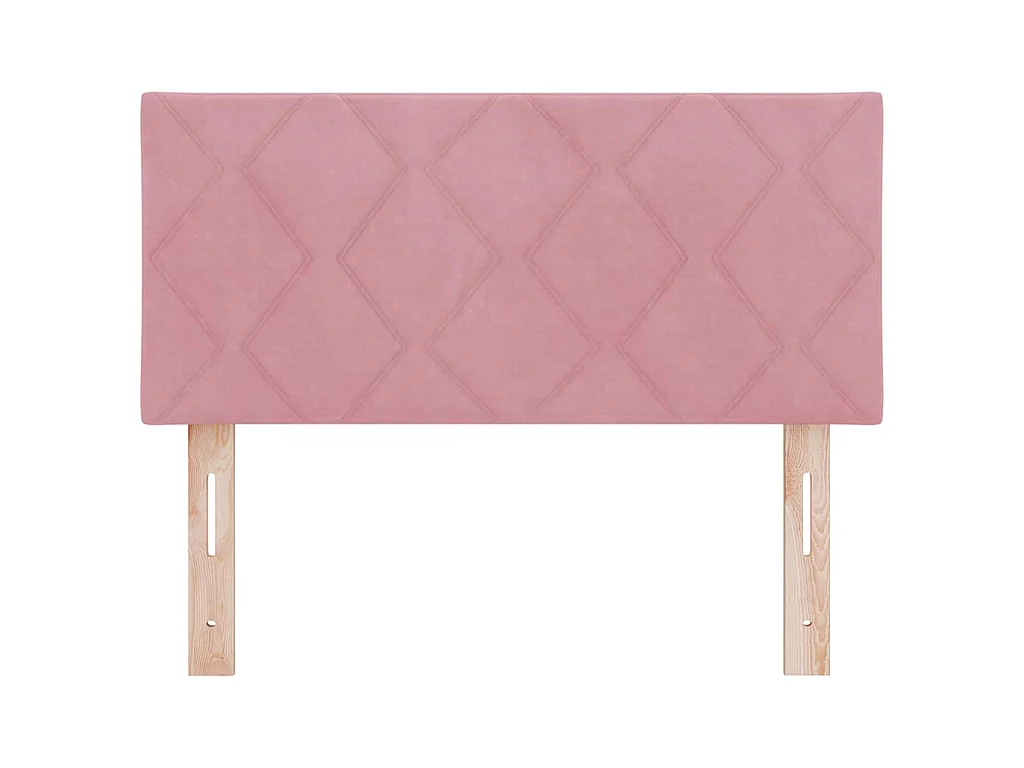 Tête de lit Rose 90 cm Velours