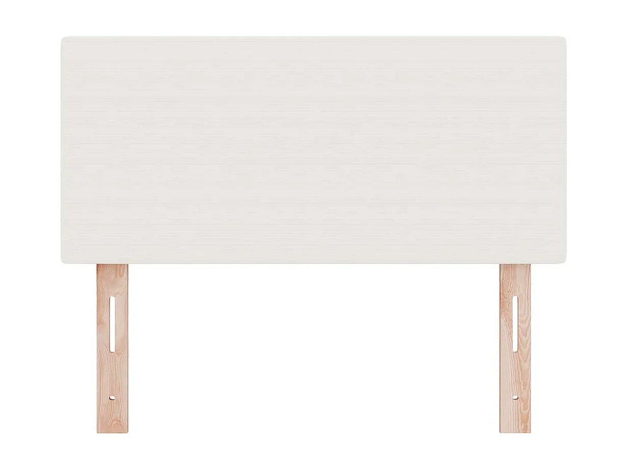 Tête de lit avec tête de lit Crème 100 cm Tissu côtelé