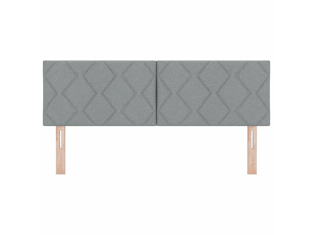 Hoofdbord Lichtgrijs 160 cm Stof