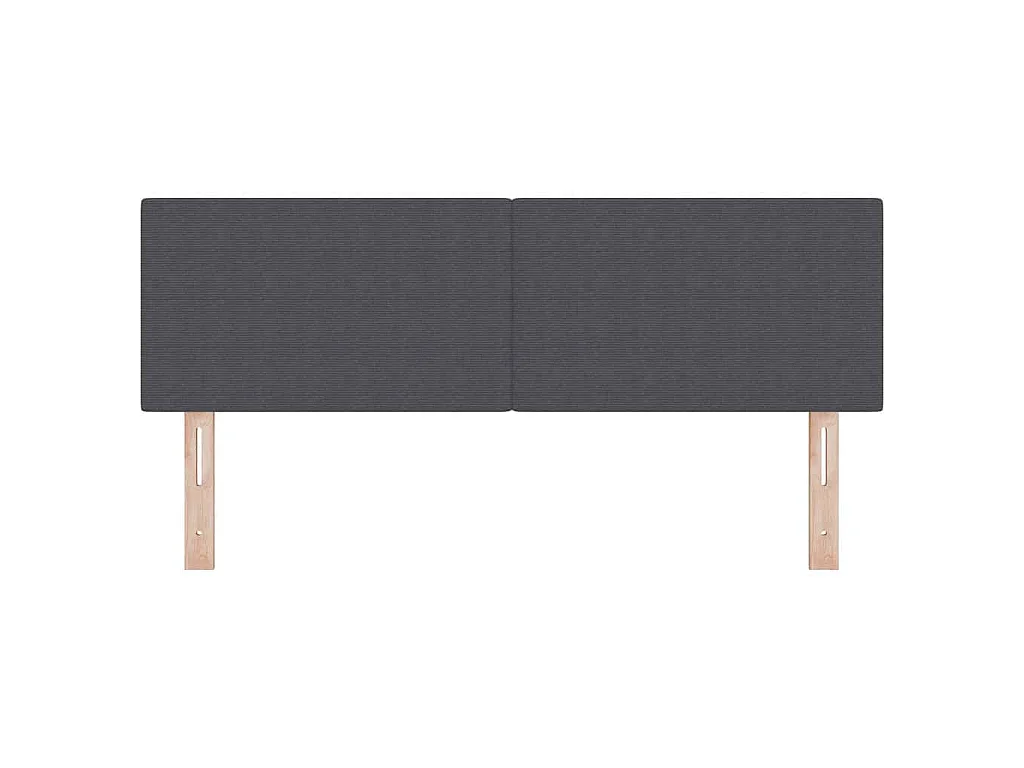 Kopfteil Dunkelgrau 144 cm Cordstoff