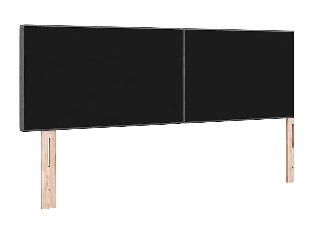 Kopfteil mit Kopfteil Dunkelgrau 160 cm Stoff