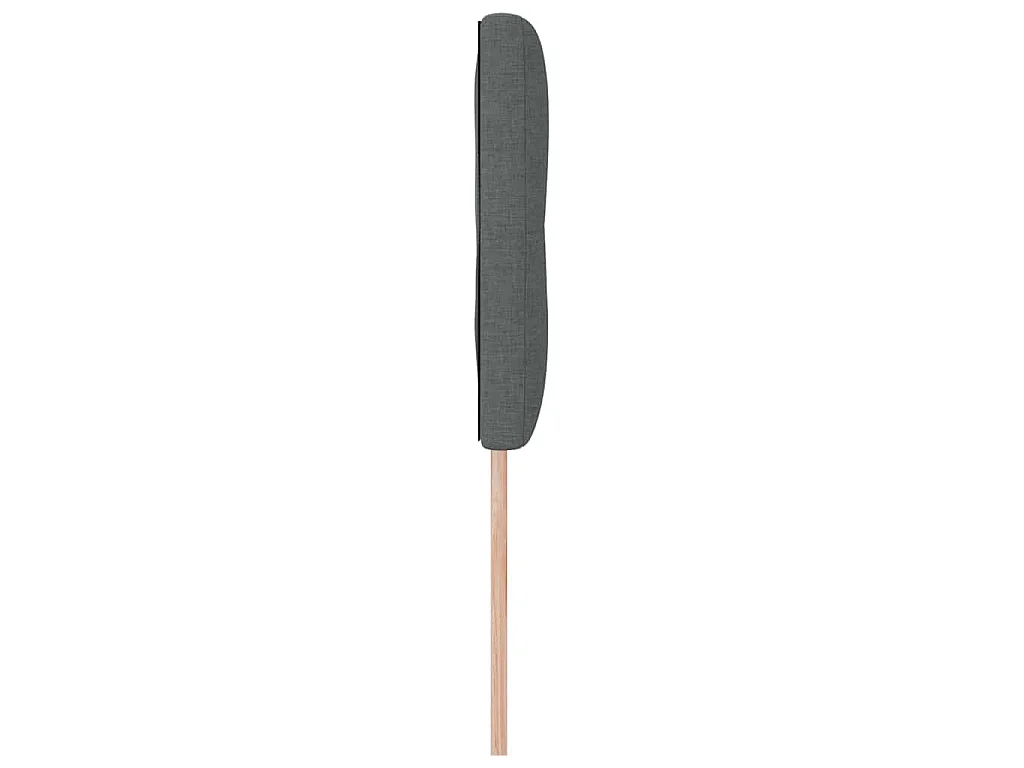 Testiera regolabile in altezza Grigio scuro 160 cm Tessuto