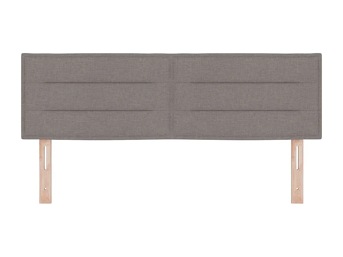 Kopfteil mit Kopfteil Taupe 144 cm Kunstleder