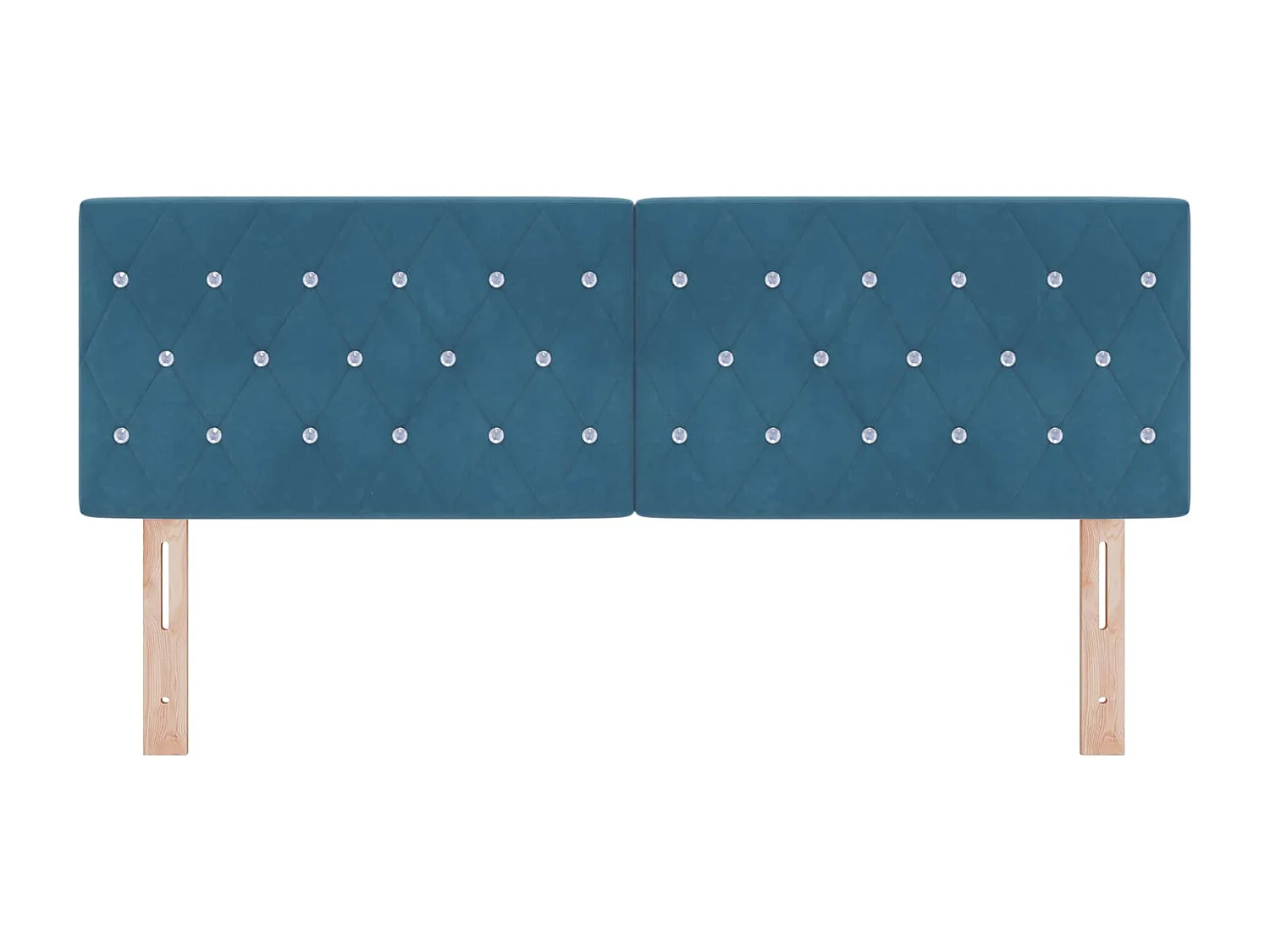 Tête de lit avec tête de lit Bleu foncé 144 cm Cuir synthétique