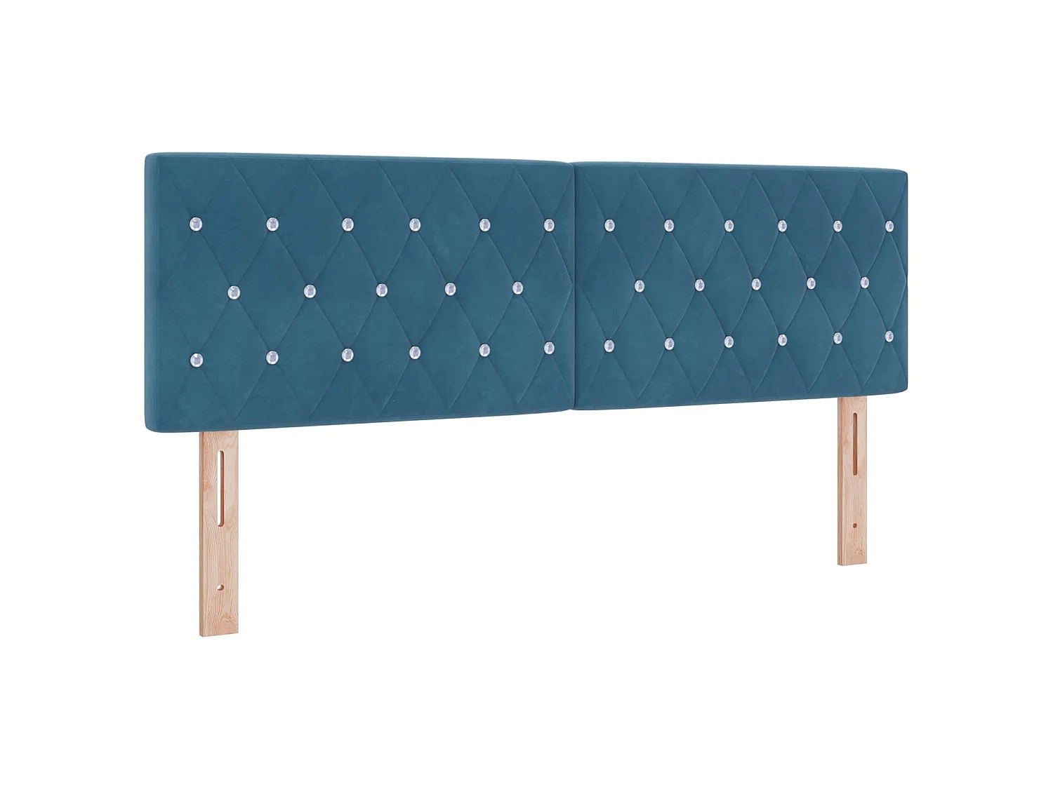 Kopfteil Dunkelblau 144 cm Samt