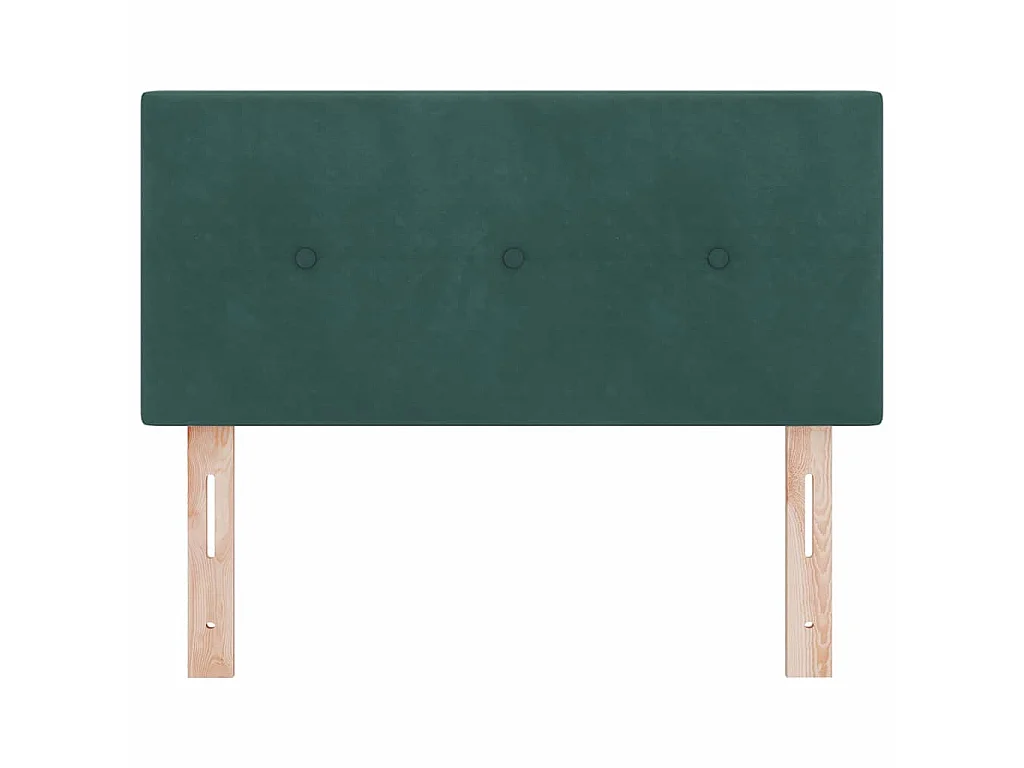 Tête de lit Vert foncé 100 cm Velours