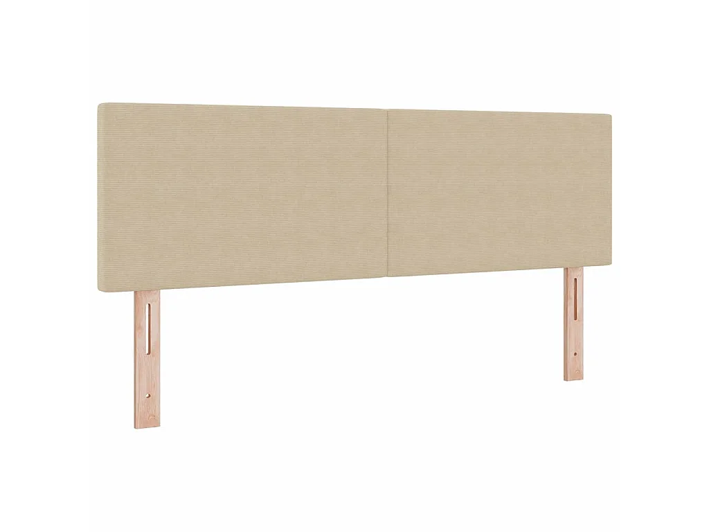 Kopfteil Hellgrün-Grau 144 cm Cordstoff