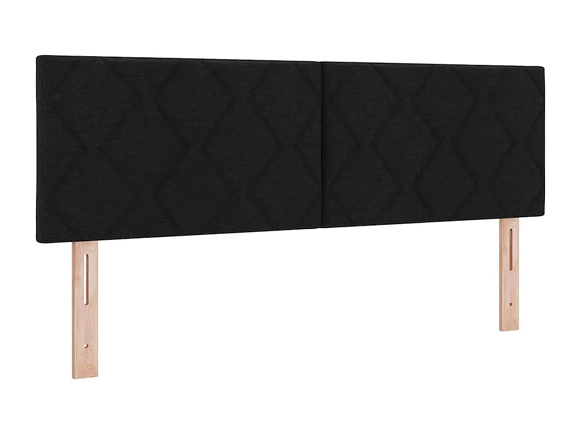 Tête de lit avec tête de lit Noir 144 cm Cuir synthétique