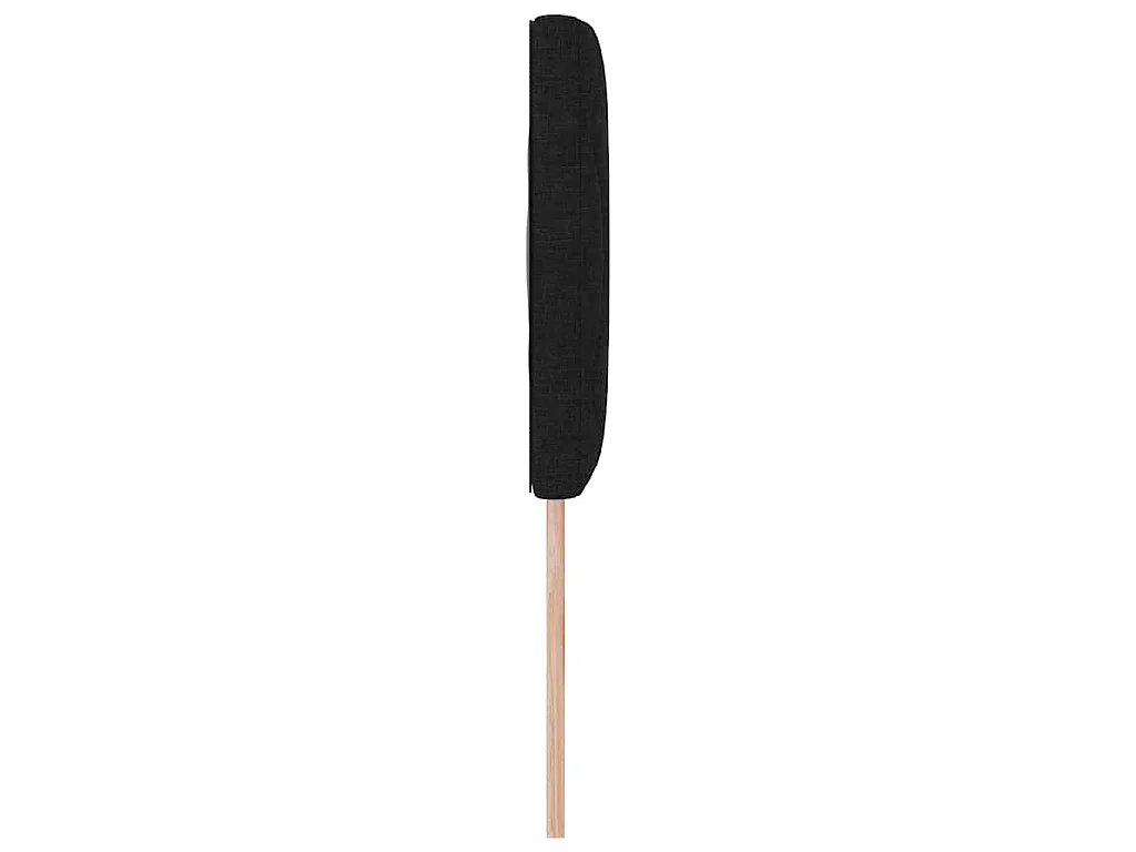 Tête de lit Noir 144 cm tissu