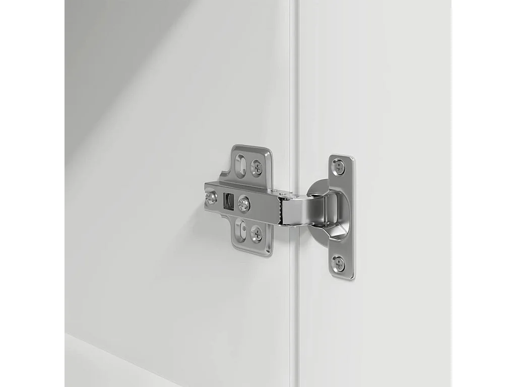 Buffet haut blanc 37,5x35x180 cm bois d'ingénierie