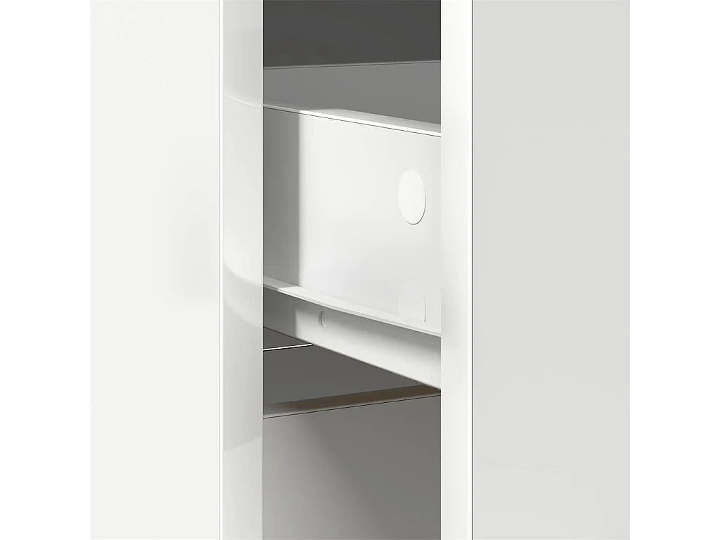 Buffet avec tiroir blanc 80x34x76 cm bois d'ingénierie