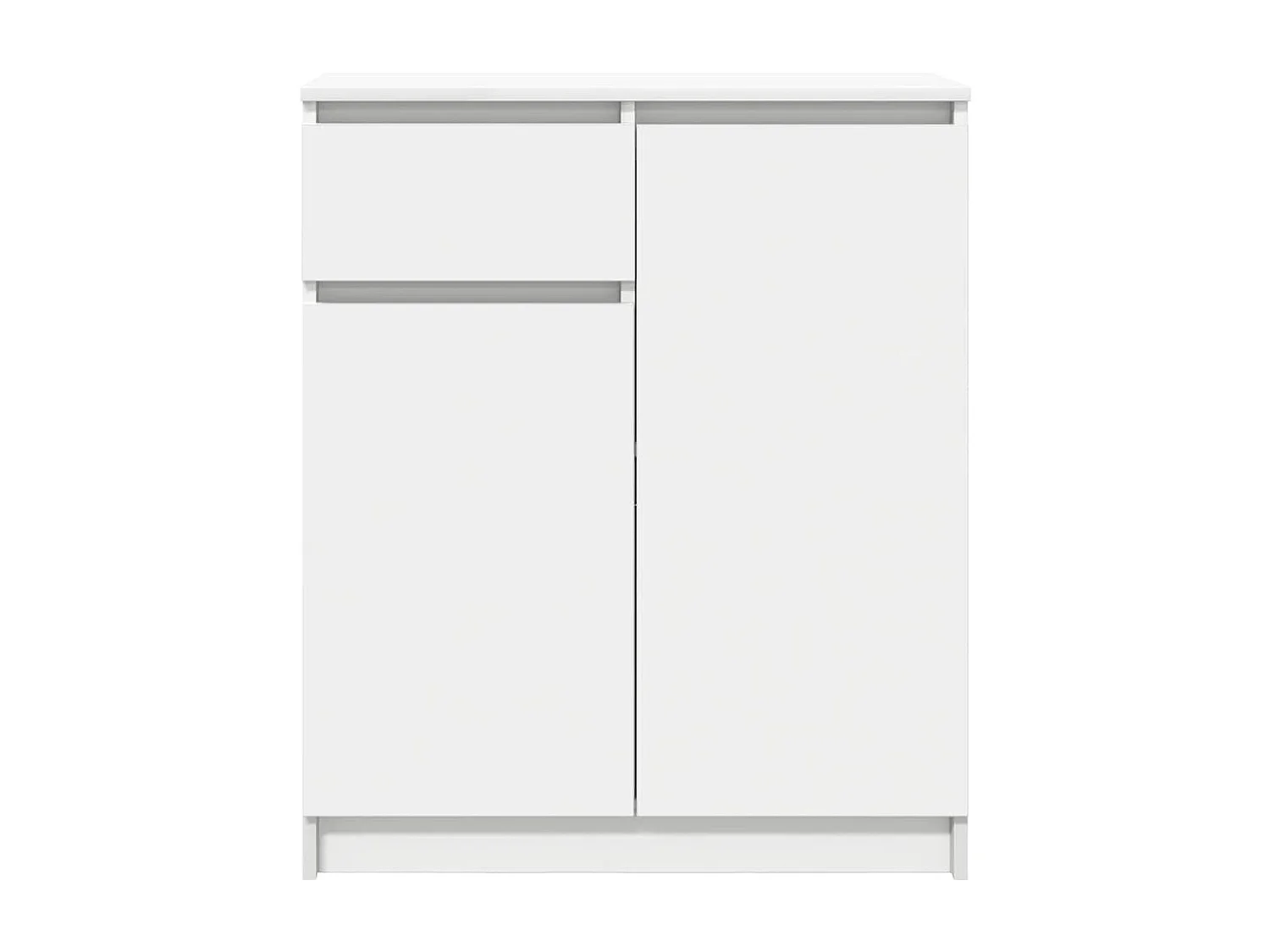 Sideboard mit Schublade Weiß 71x35x84 cm Holzwerkstoff