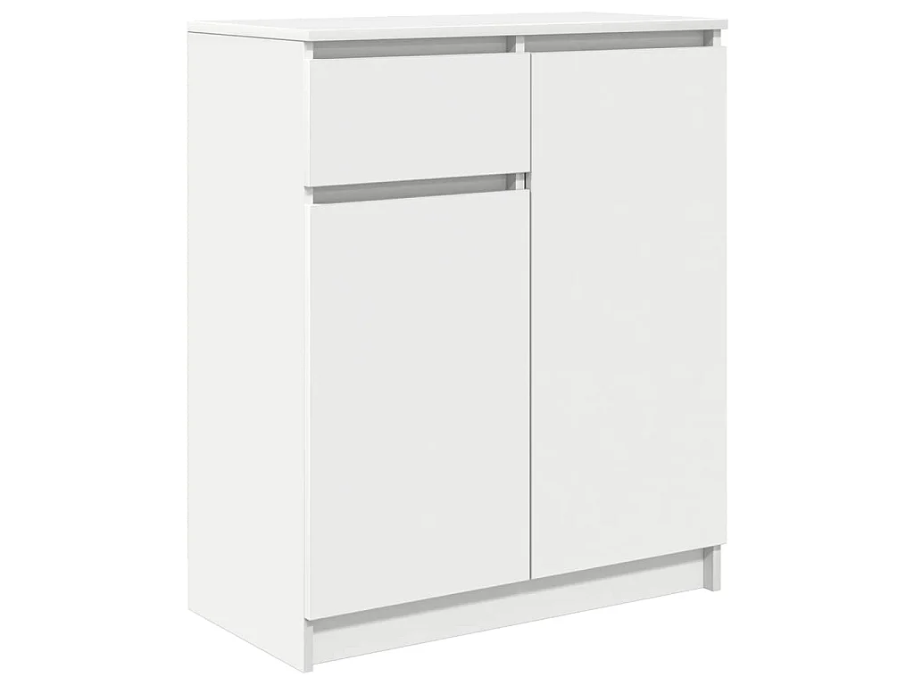 Sideboard mit Schublade Weiß 71x35x84 cm Holzwerkstoff