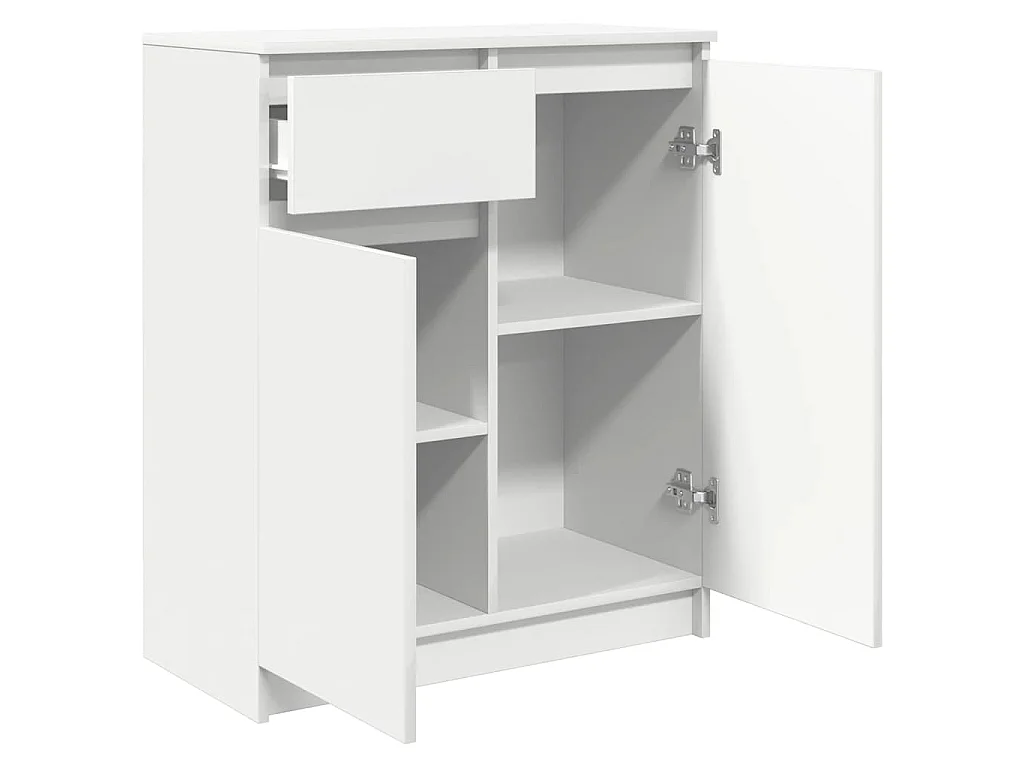 Sideboard mit Schublade Weiß 71x35x84 cm Holzwerkstoff