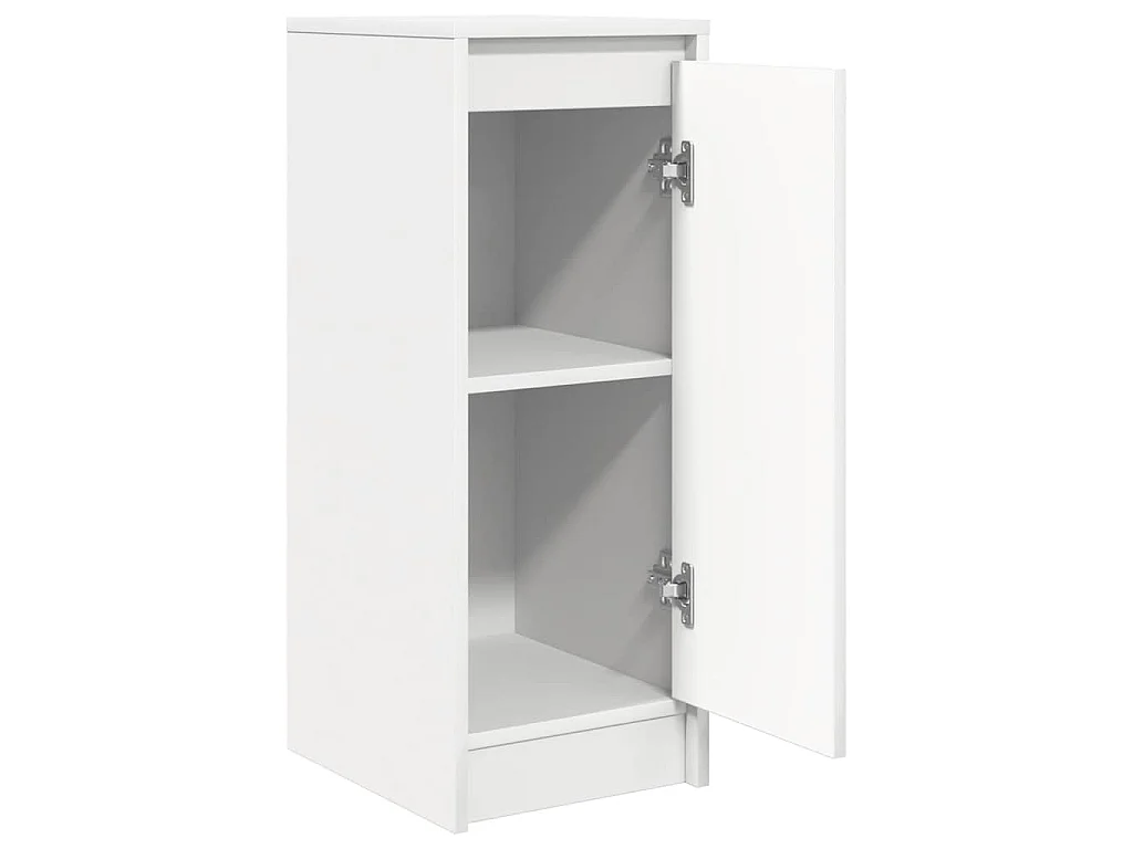Buffet blanc 29,5x34x76 cm bois d'ingénierie