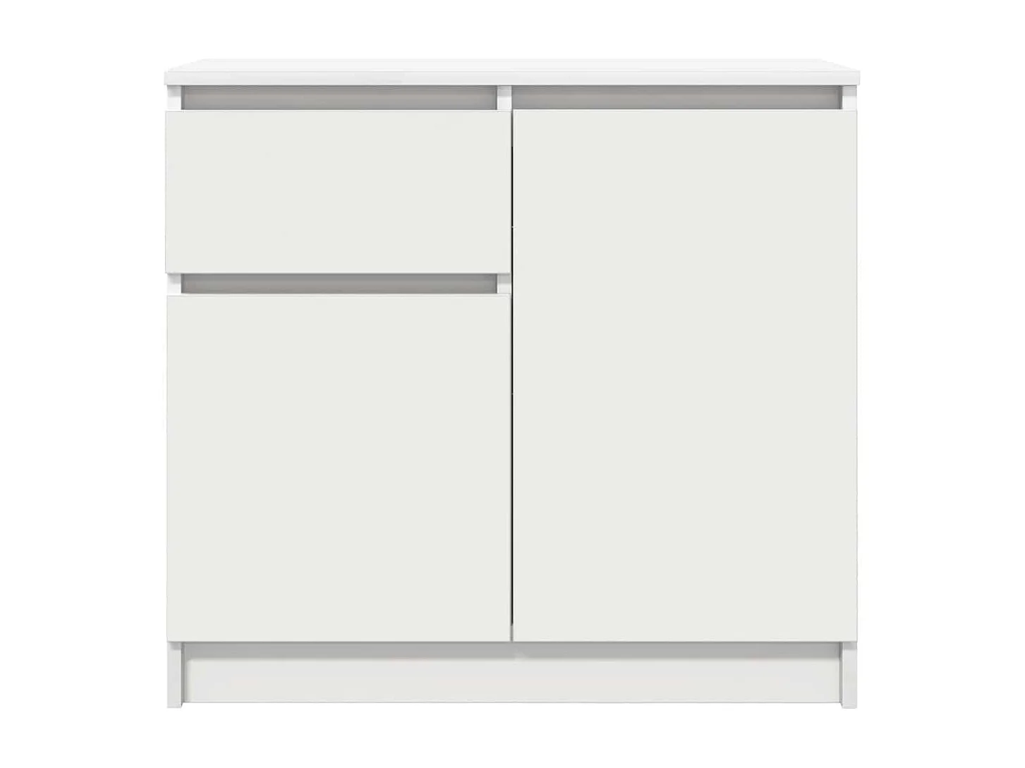 Sideboard mit Schublade Weiß 71x35x65 cm Holzwerkstoff