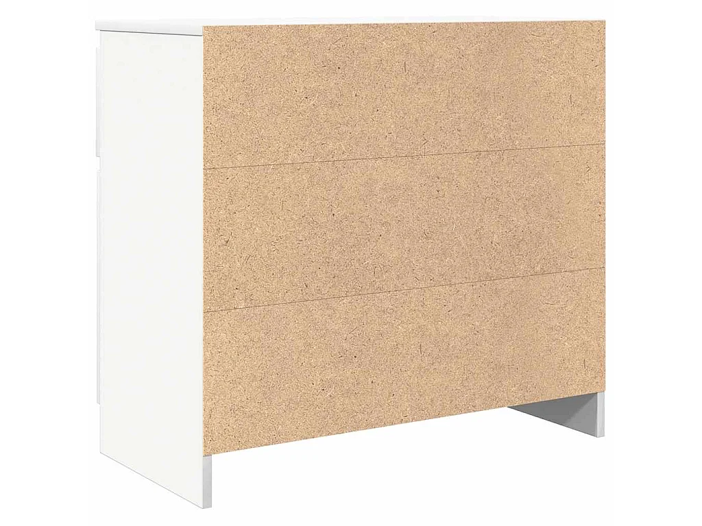 Buffet avec tiroir blanc 71x35x65 cm bois d'ingénierie