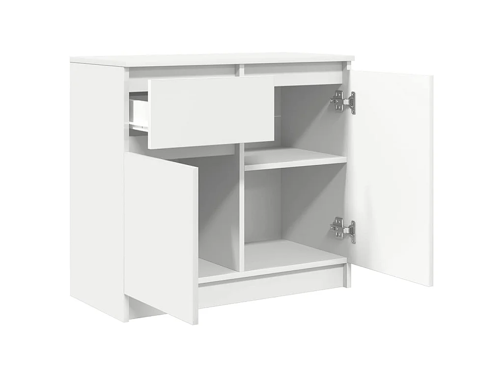Dressoir met lade 71x35x65 cm spaanplaat wit