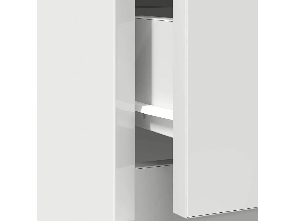Buffet avec tiroir blanc 71x35x65 cm bois d'ingénierie