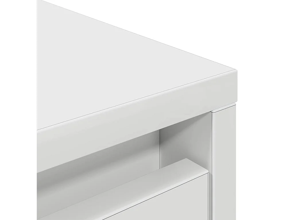 Armoire avec tiroir blanc 55,5x34x119,5 cm bois d'ingénierie