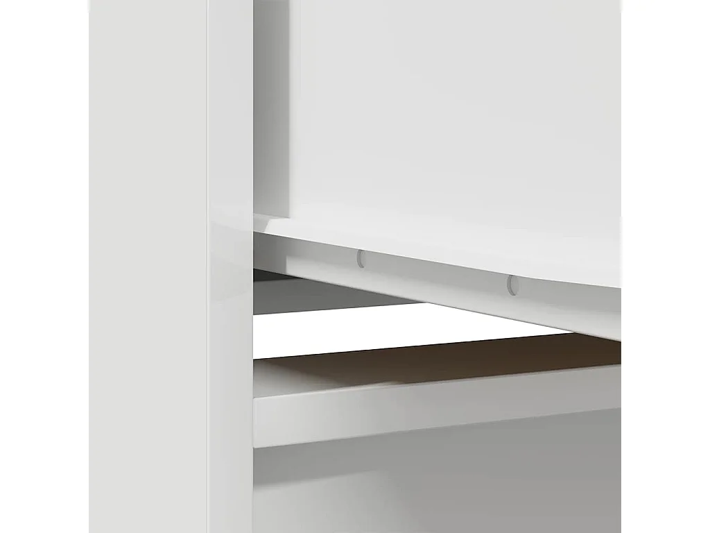 Armoire avec tiroir blanc 55,5x34x119,5 cm bois d'ingénierie