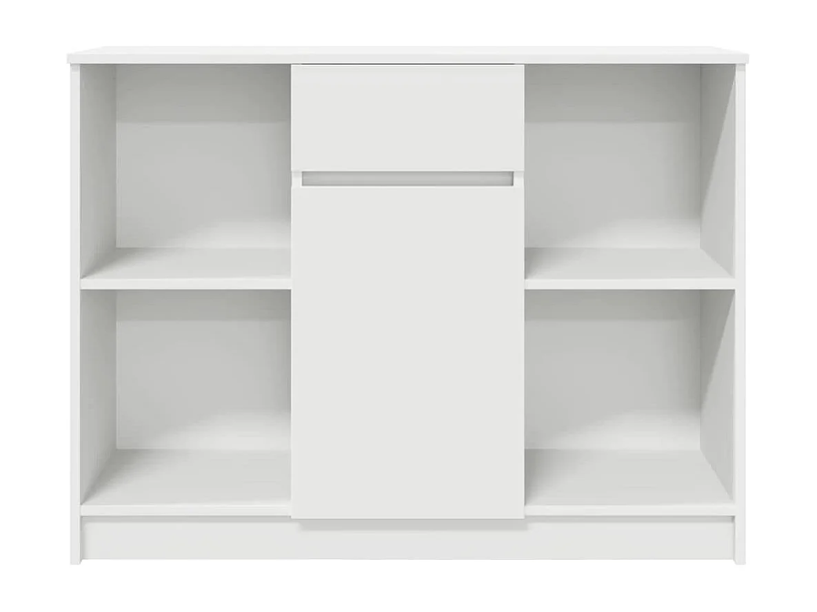 Sideboard mit Schublade Weiß 101x35x76 cm Holzwerkstoff