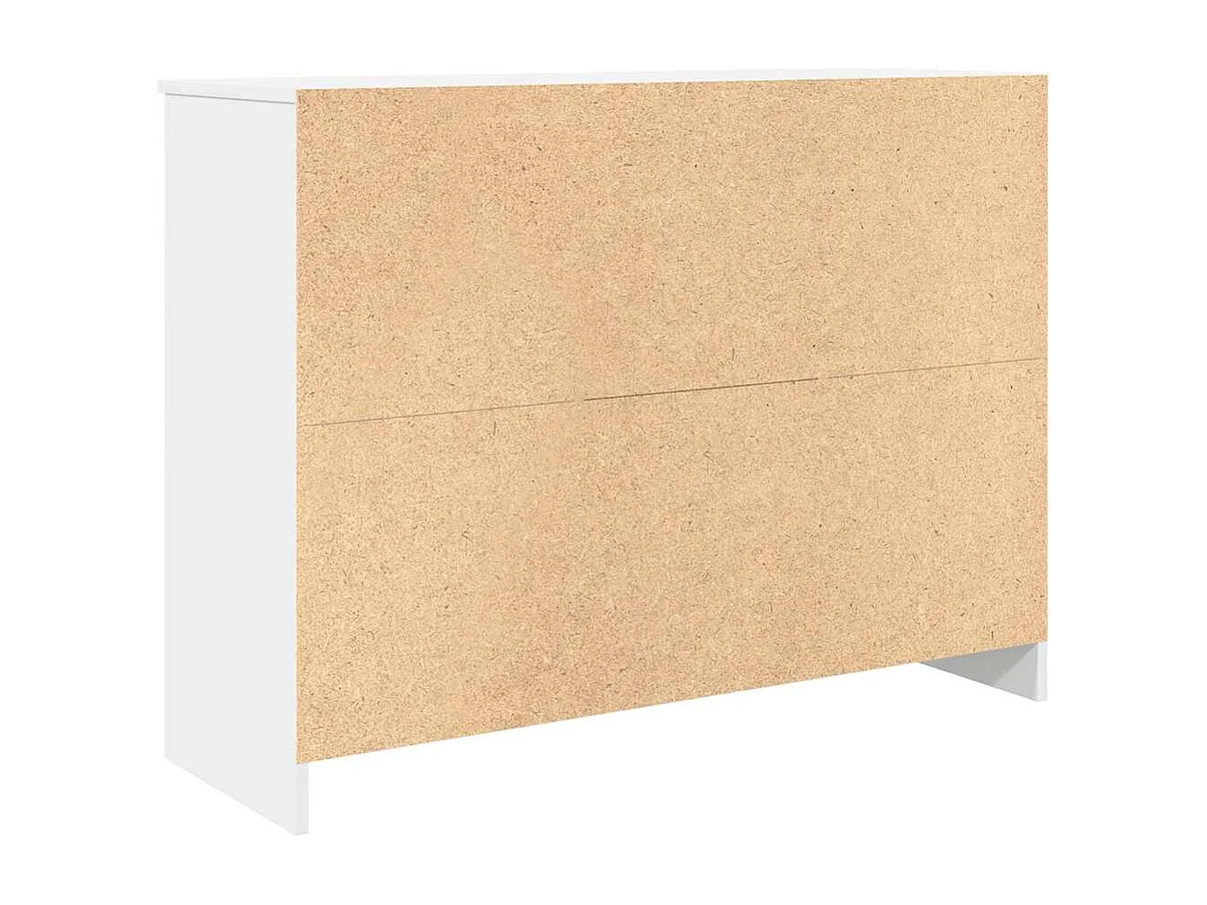 Sideboard mit Schublade Weiß 101x35x76 cm Holzwerkstoff